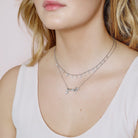 Jungle Vine Sparkle Halskjede sølv 2