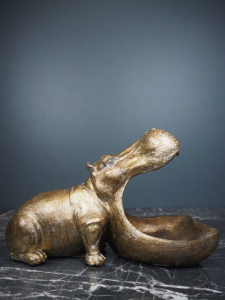 George the Hippo Black and Gold 1