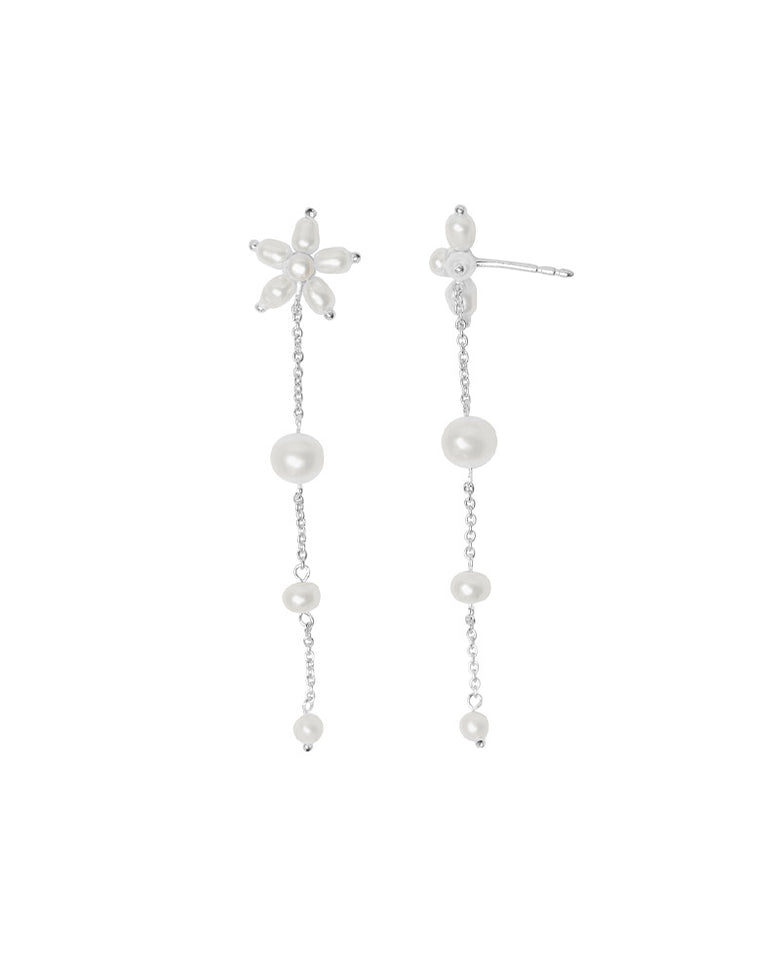 Pearl Signature Earhanger Silver 1