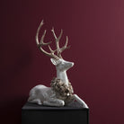 Deer Bust Laurel Liggende 1