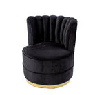Swivel Chair Black/Gold 1