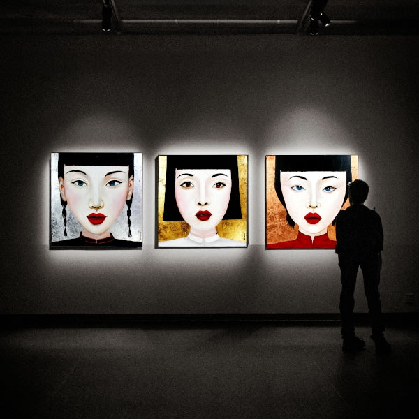 Bilde ,multicolored acrylc on canvas, 100x100 cm Design by W. Waltersmann 1