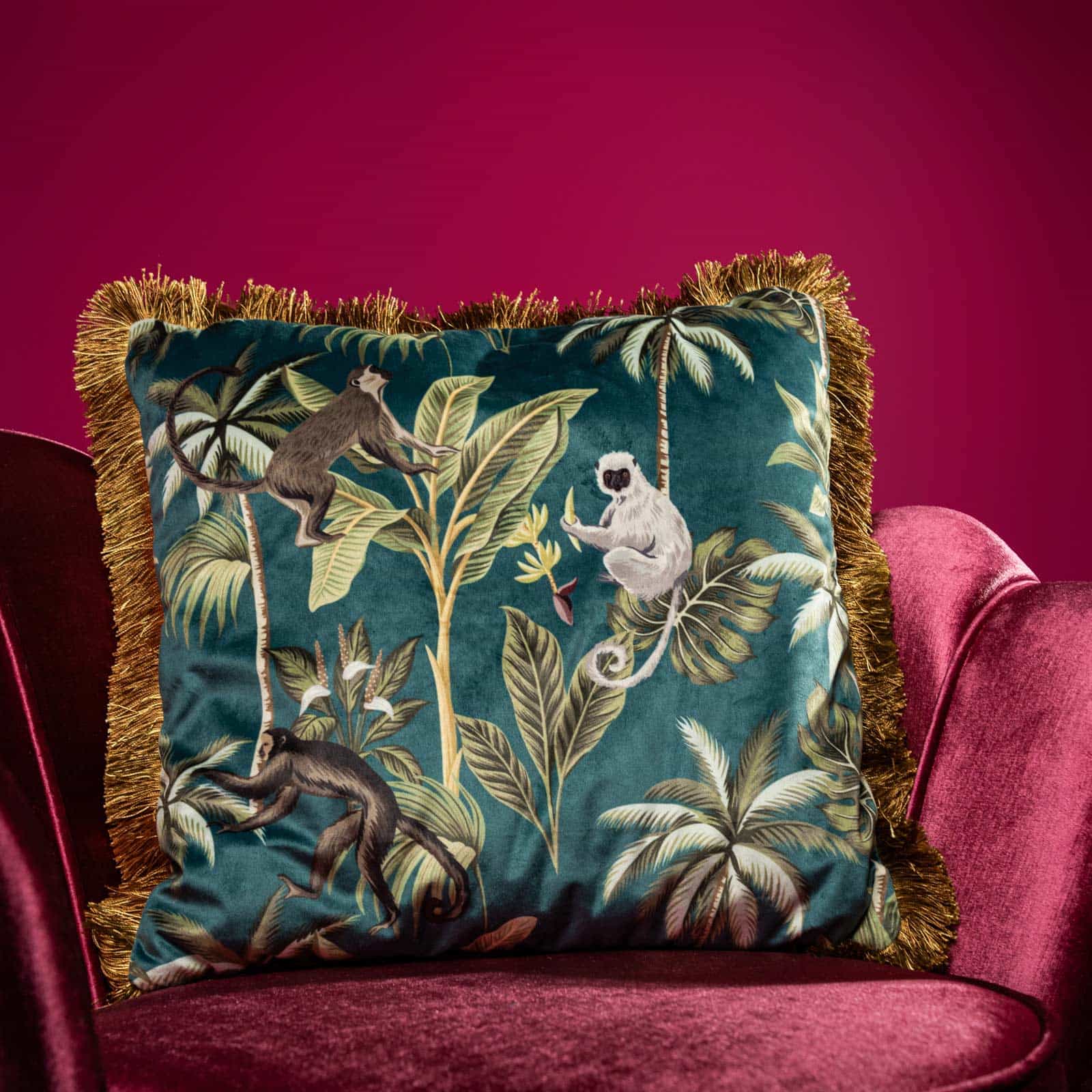 Monkey pyntepute med frynser 1