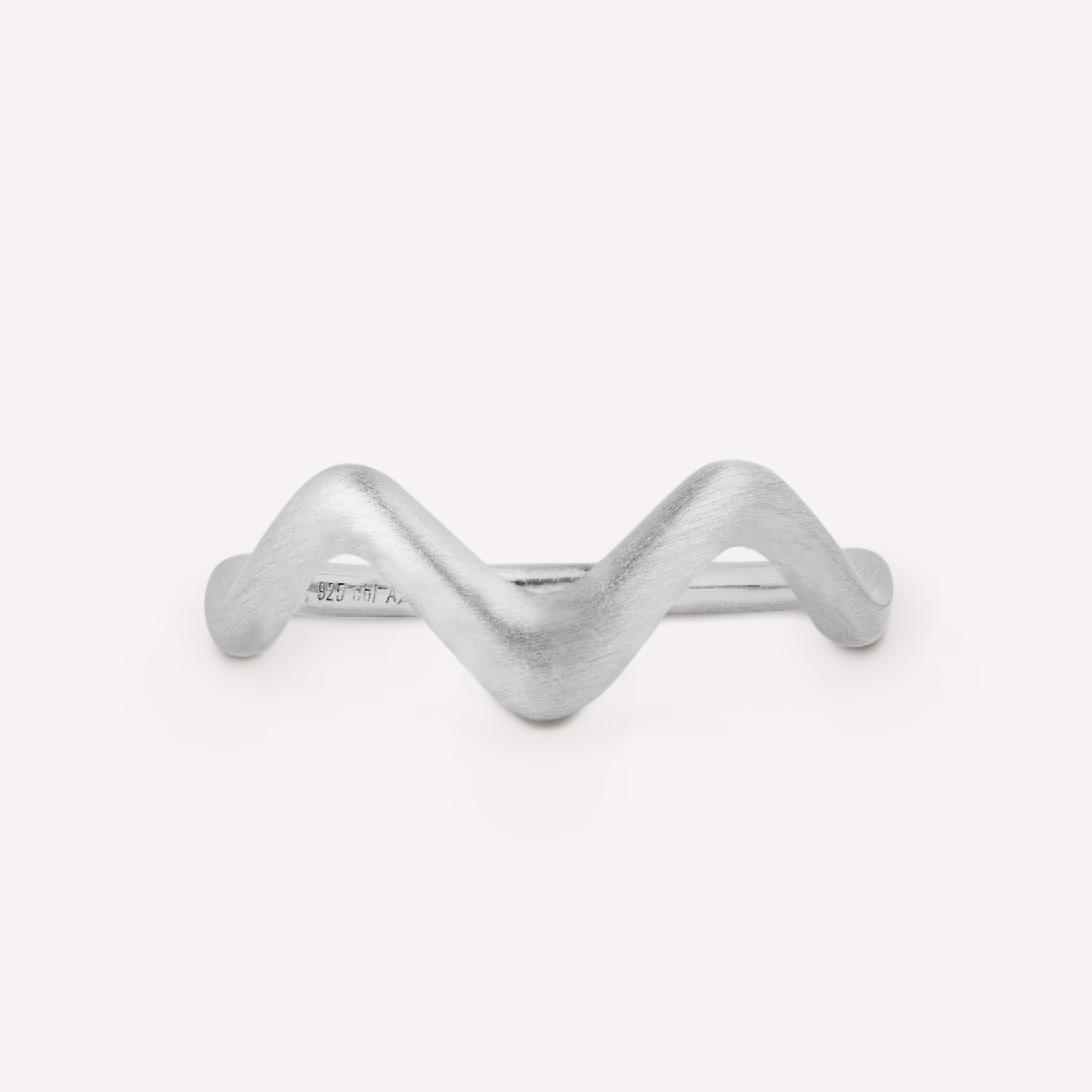 Wave Ring Large Sølv 2