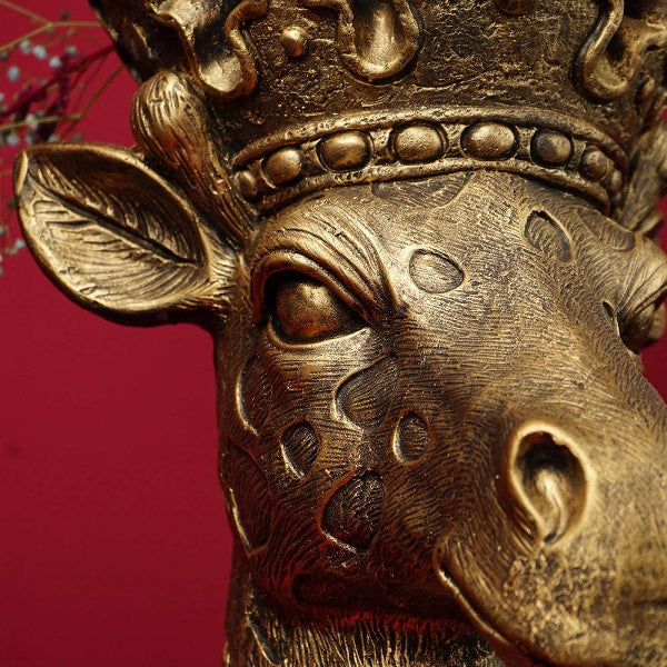 Lucie Giraffe plantepotte i gull 2