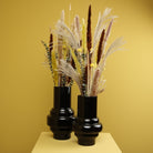 Glassvase sort 2 størrelser 4