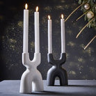Nordic Candle Holder Black/White 1
