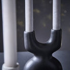 Nordic Candle Holder Black/White 2