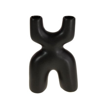 Nordic Candle Holder Black/White 4