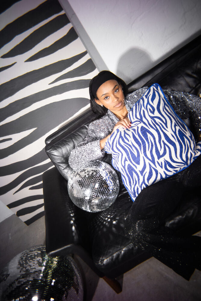 Pute i Sebra mønster 50X50 1