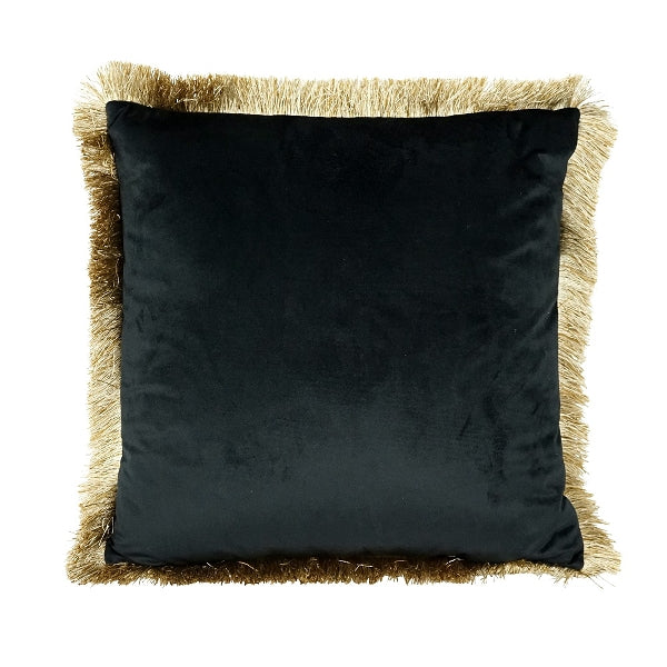 Påfugl pyntepute med frynser 4