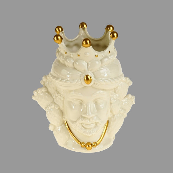 Moro Siciliansk Vase - Hvit 1