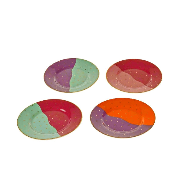 Fancy Colors tallerken, 4 stk. 4