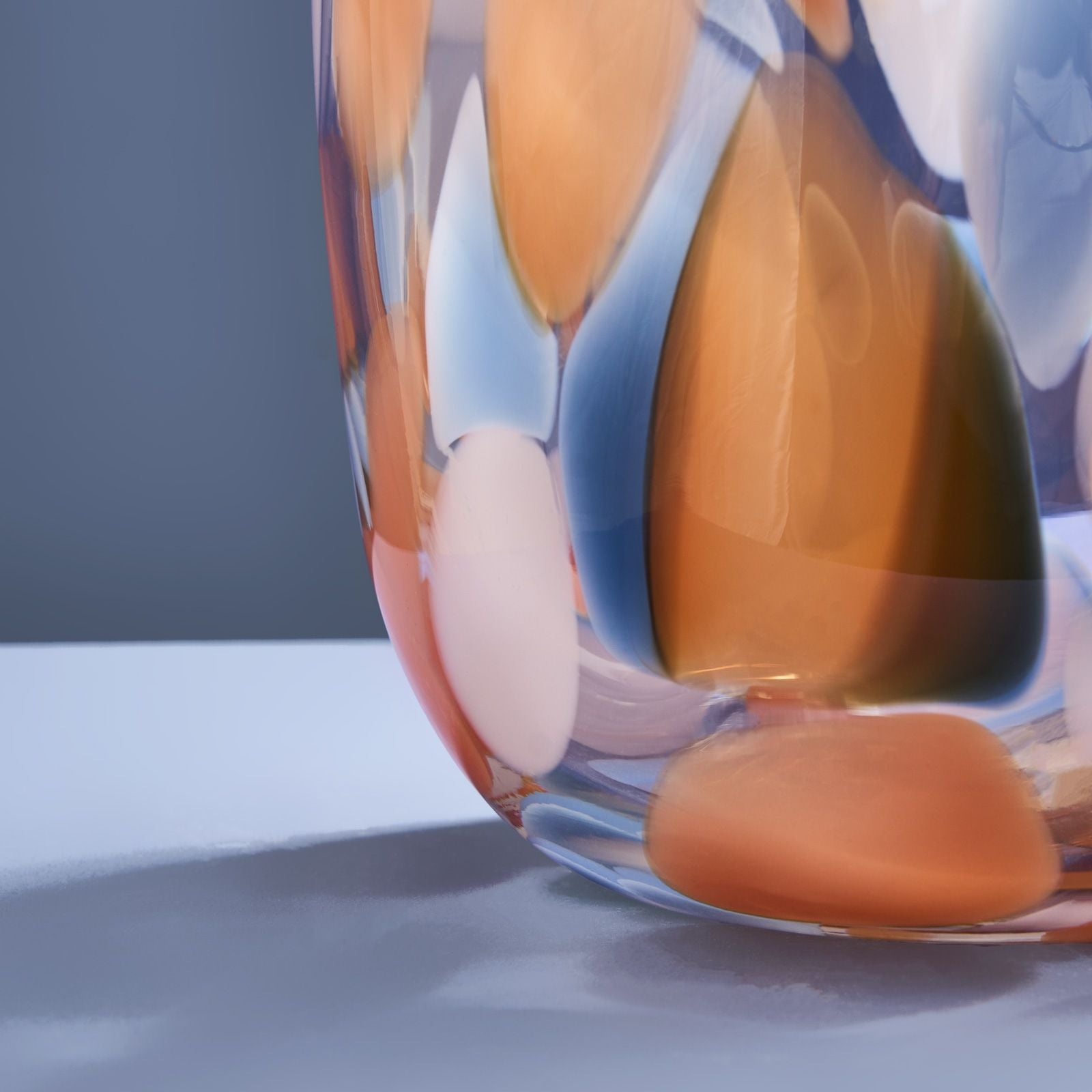 Lilly Dots Vase blå/orange 3