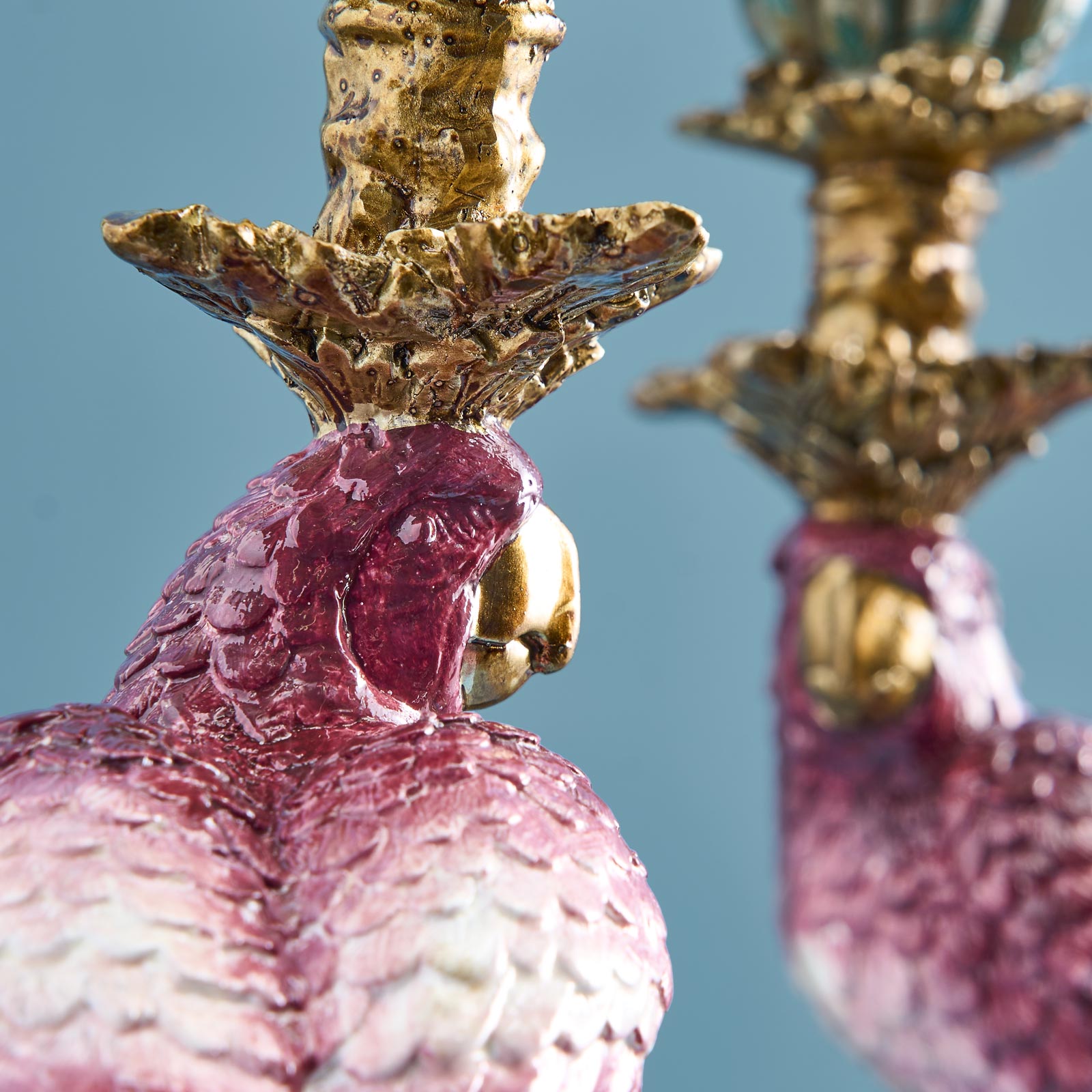 Papegøye Lysestaker i PAR 39 cm - Flere fargevarianter 6