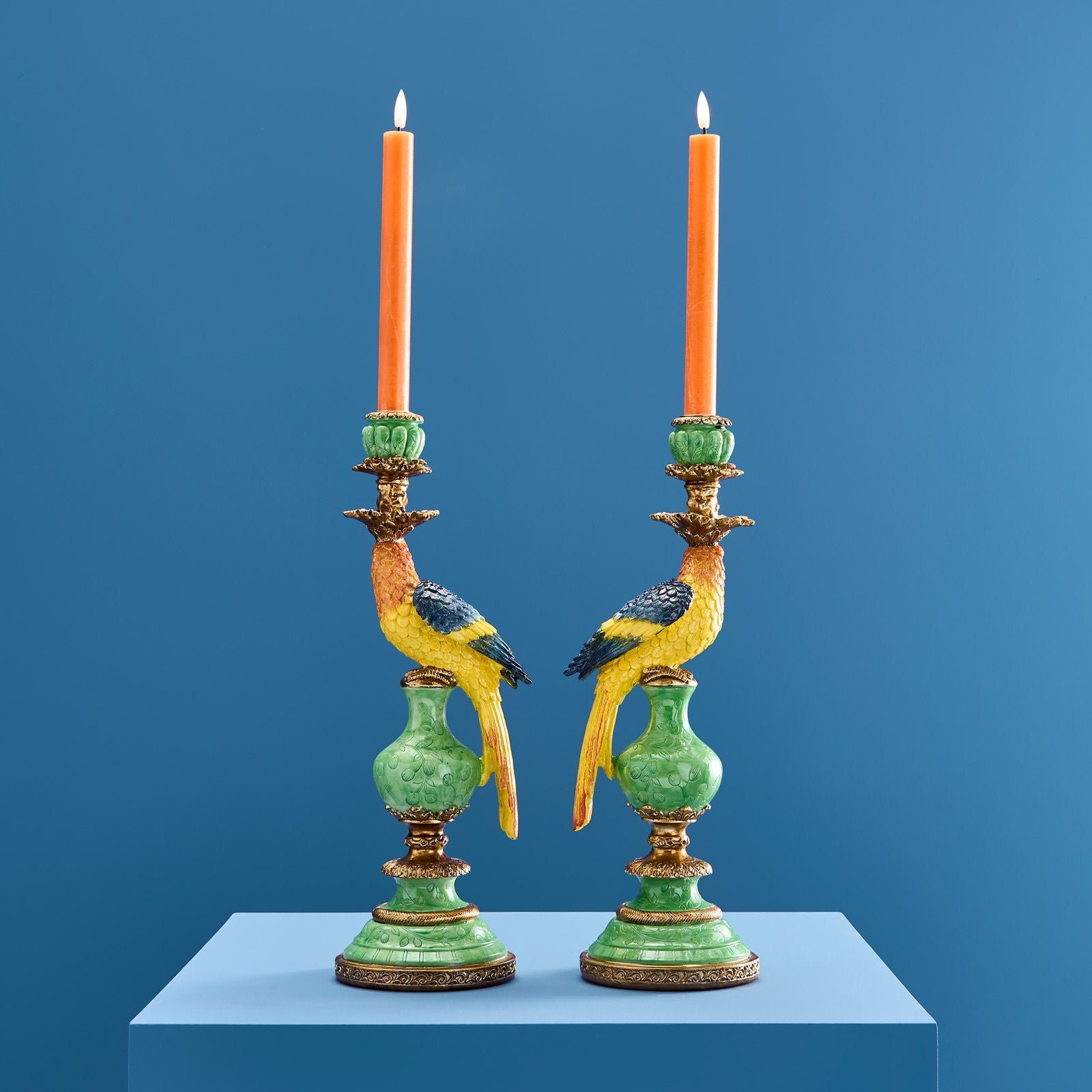 Papegøye Lysestaker i PAR 39 cm - Flere fargevarianter 4