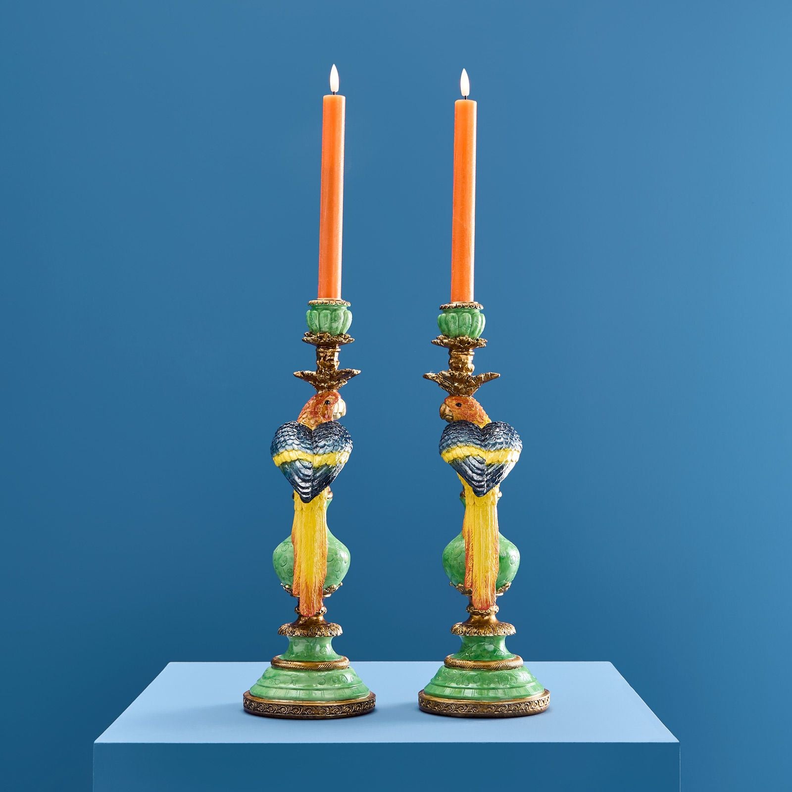 Papegøye Lysestaker i PAR 39 cm - Flere fargevarianter 3