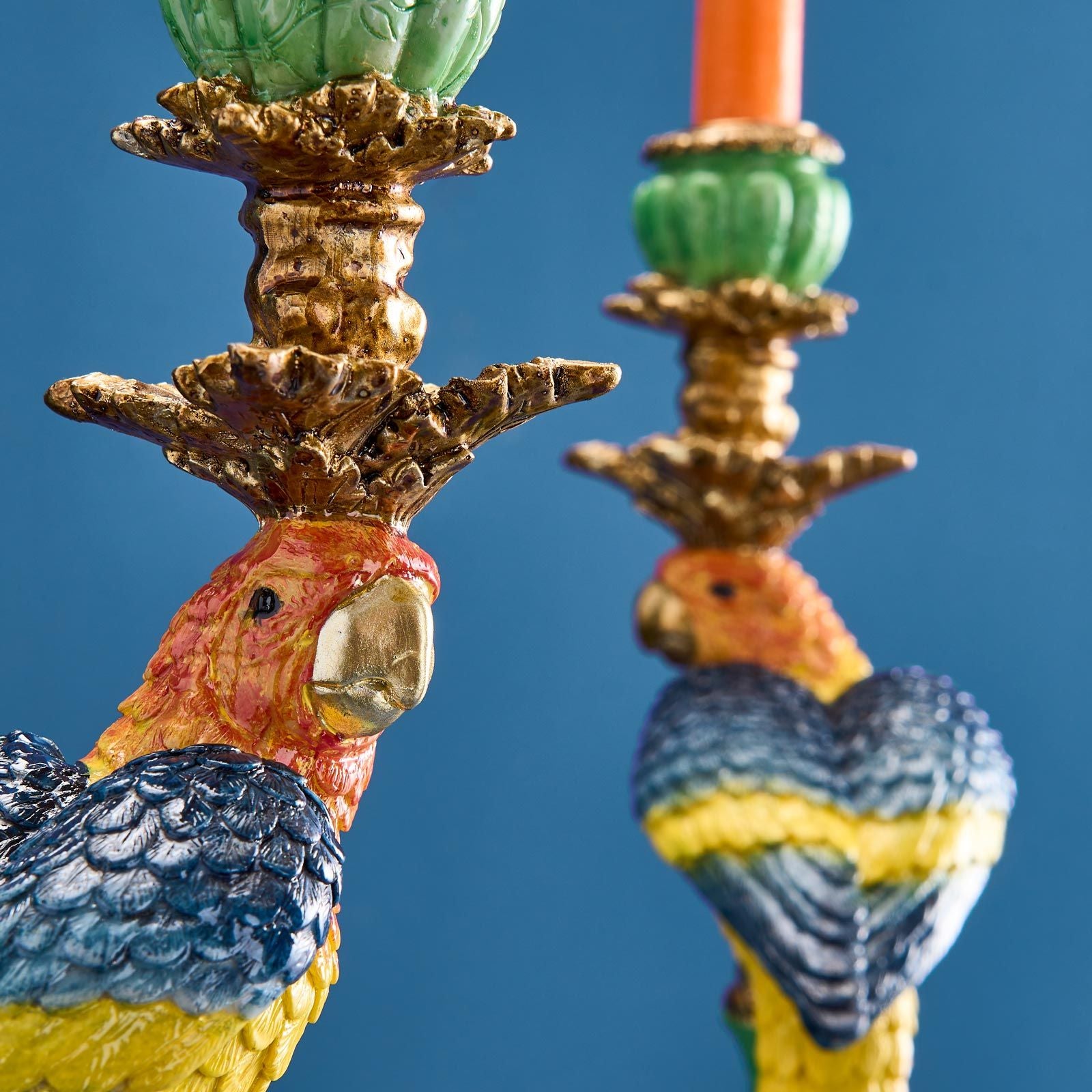 Papegøye Lysestaker i PAR 39 cm - Flere fargevarianter 2