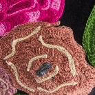 Lotte Håndbrodert pute Sort 4