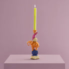 Papegøye på elefant Lysestake orange 5