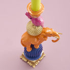 Papegøye på elefant Lysestake orange 2