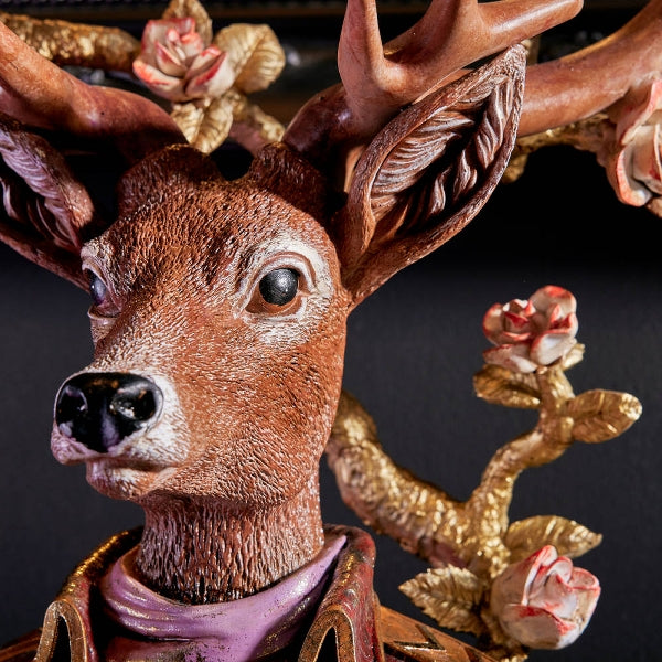 Julelysestake av Alexander hjort med 5 lys. 2