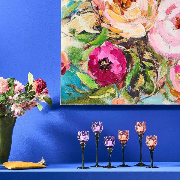 Tulipan lysestake i forskjellige farger MEDIUM 1