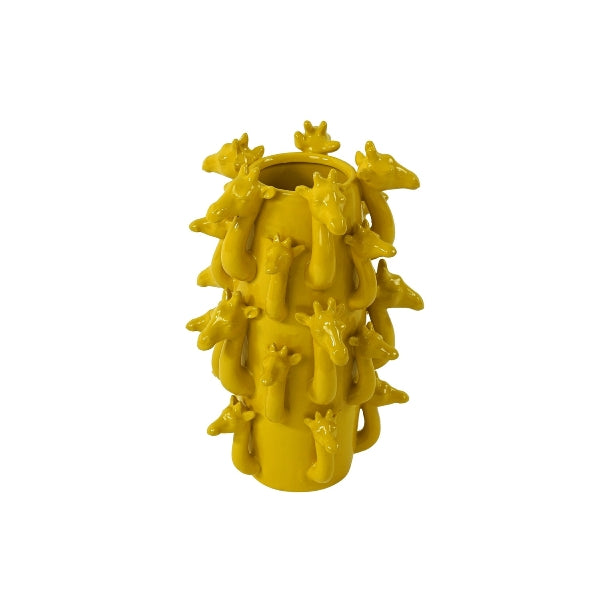 Lucie Giraffe Vase I gul  - 2 størrelser 3