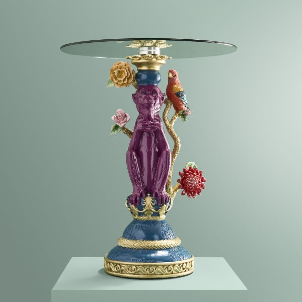 Fargerikt sidebord med apekatt 2