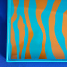 Serveringsbrett Zebra orange/turkis 3