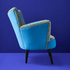 Lenestol Zebra blå/orange 2