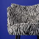 Lenestol Zebra sort/hvit 2