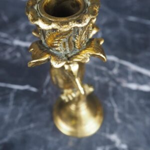 Fugl lysestake i gull 5