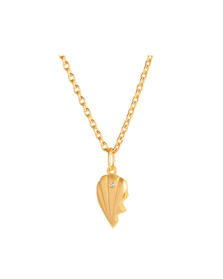 Just Love Half Pendant Gold - Left 1