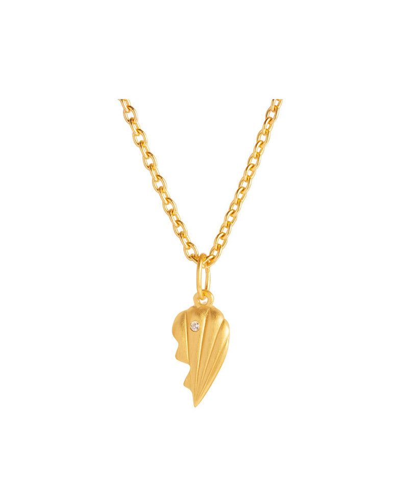 Just Love Half Pendant Gold - Right 1