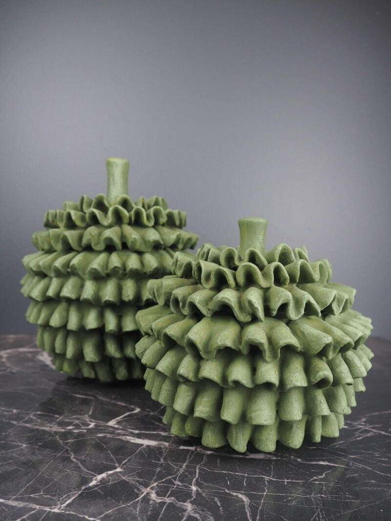 Konglekrukke med lokk, grønn 1