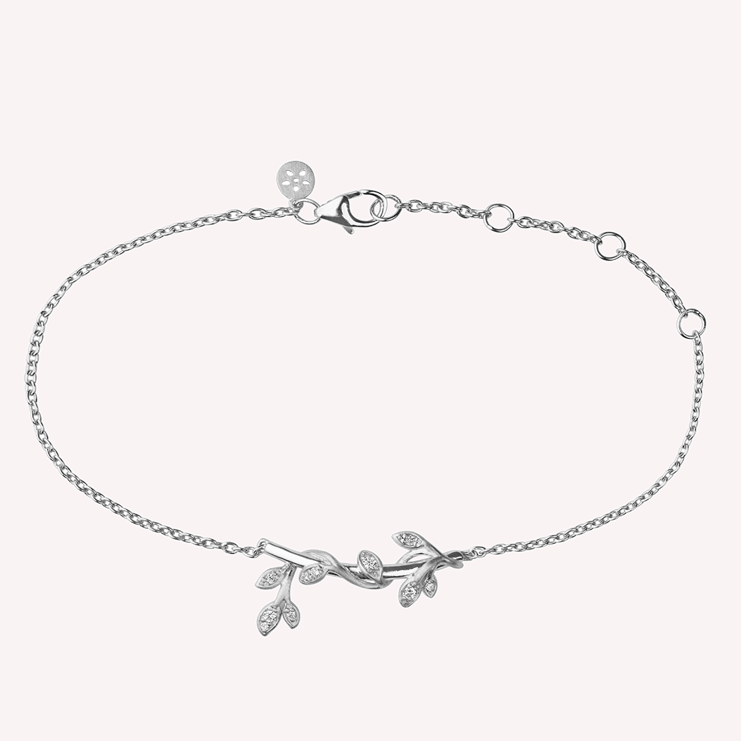 Jungle Ivy Sparkle Armbånd Sølv 1