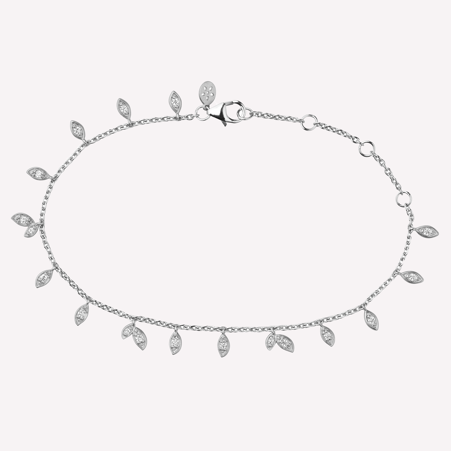 Jungle Vine Sparkle Armbånd Sølv 1