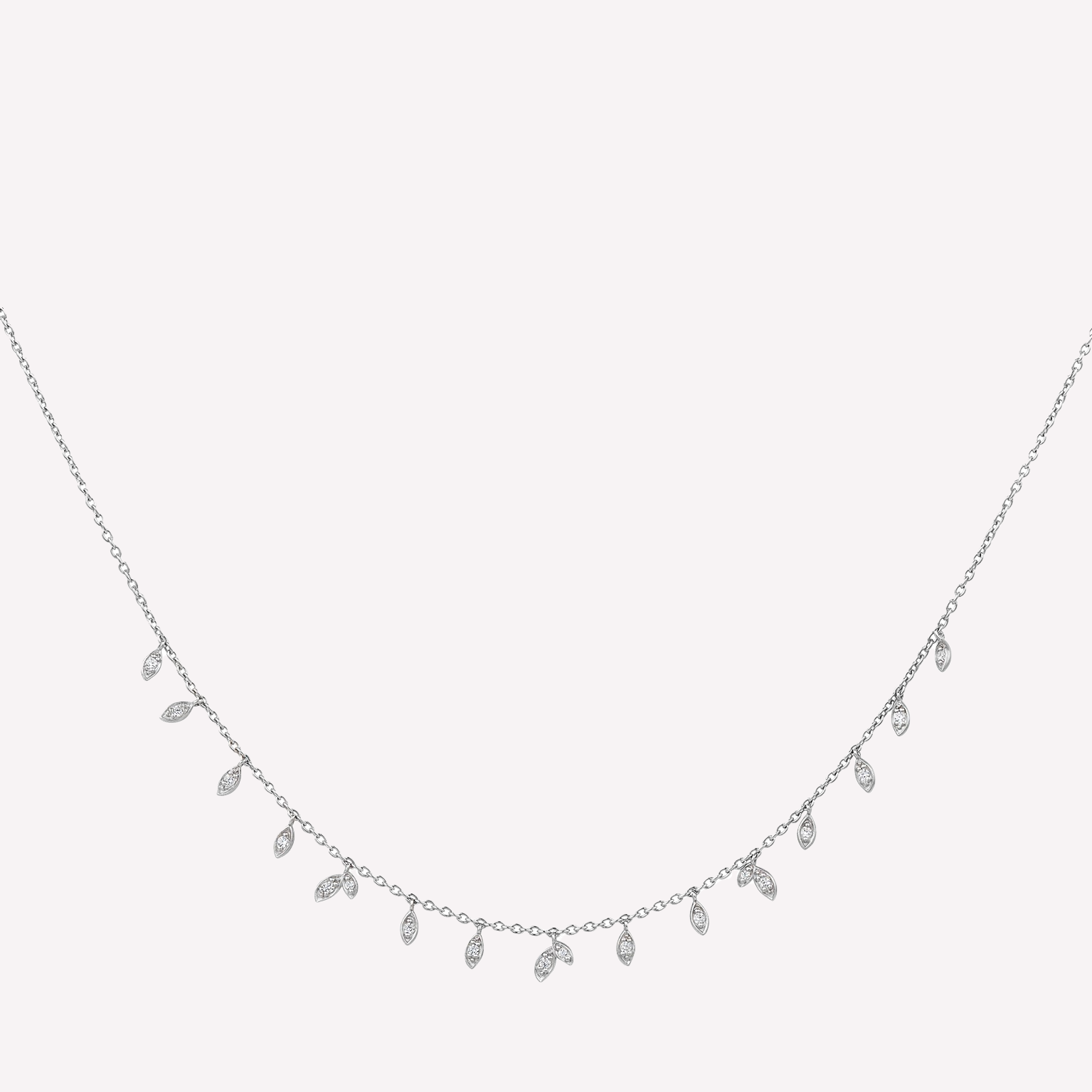 Jungle Vine Sparkle Halskjede sølv 1