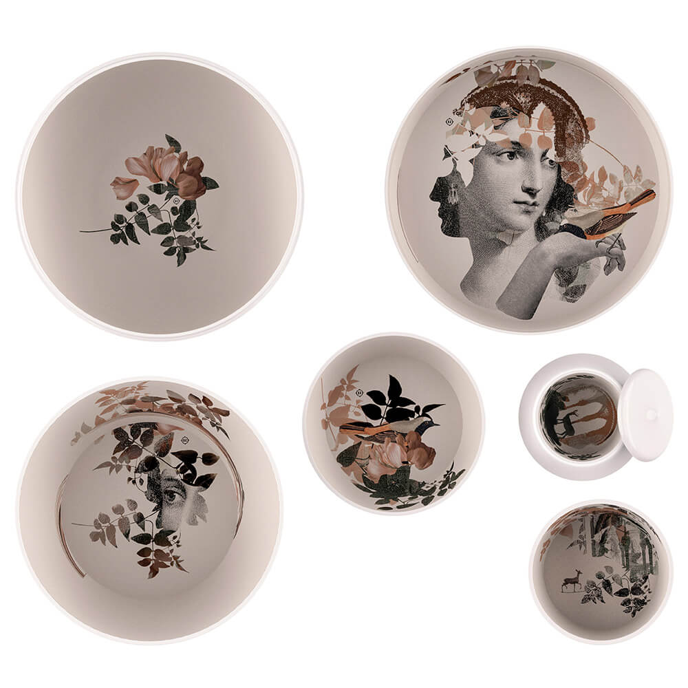 Ming vase - Stablebar sett av tallerkener  7