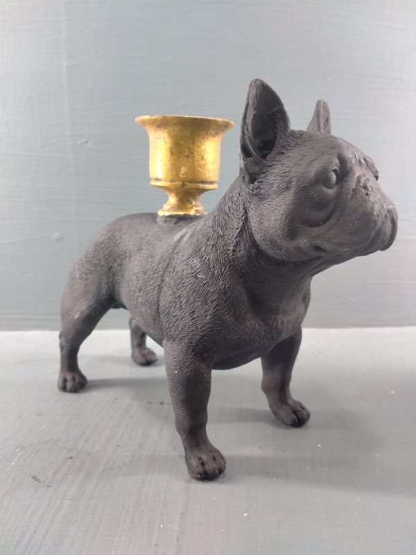 Fransk Bulldog lysestake 2