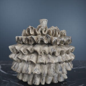 Konglekrukke med lokk, Beige 1