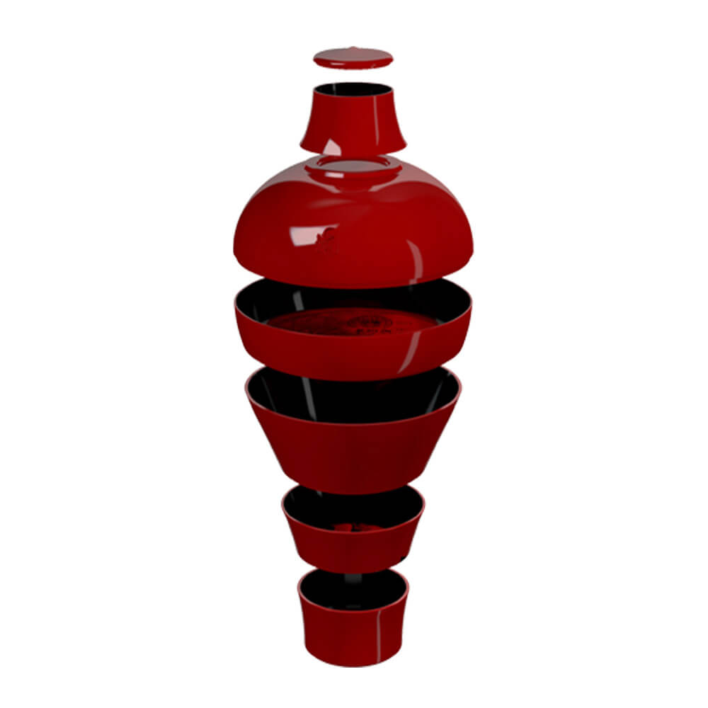 Ming vase - Stablebar sett av tallerkener  3