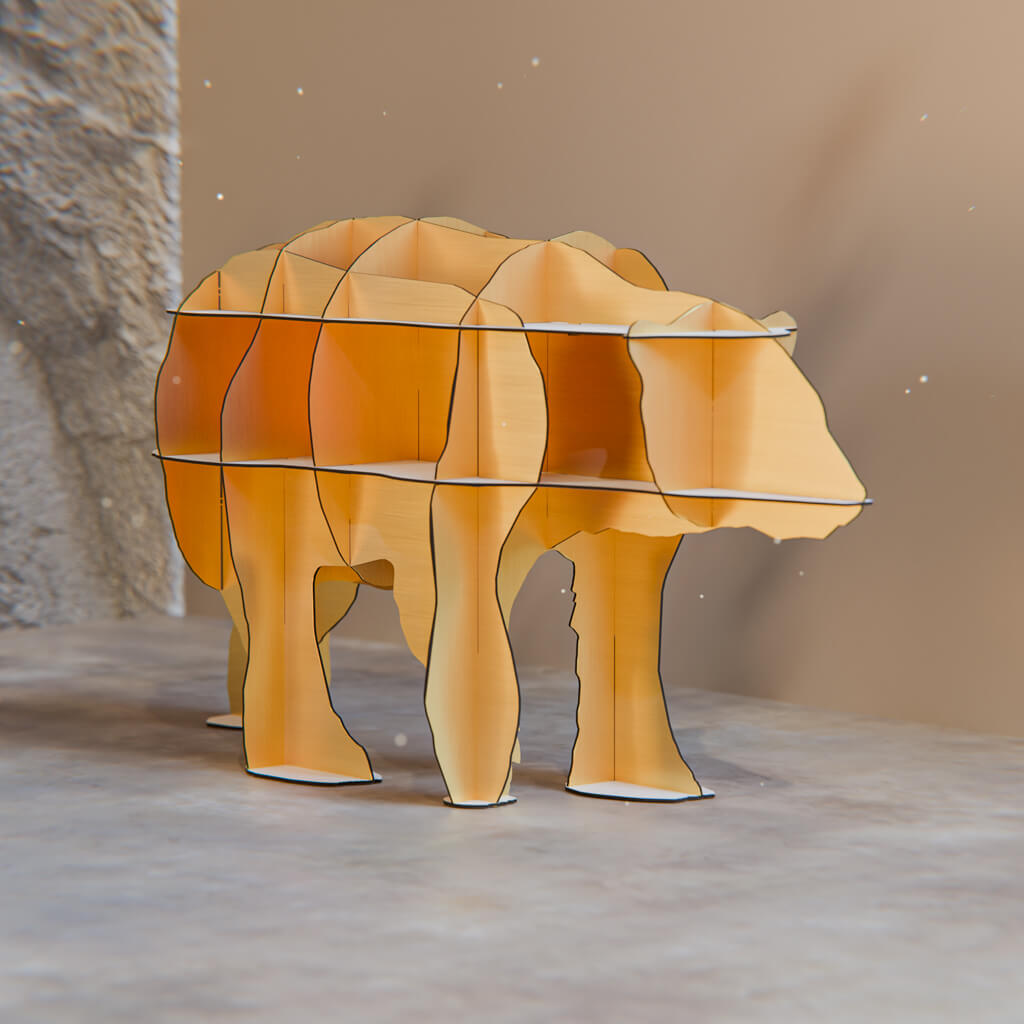 June Gold bokhylle - Mobilier de Compagnie 1