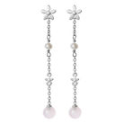 Posy Øredobber Sølv Rosa 1