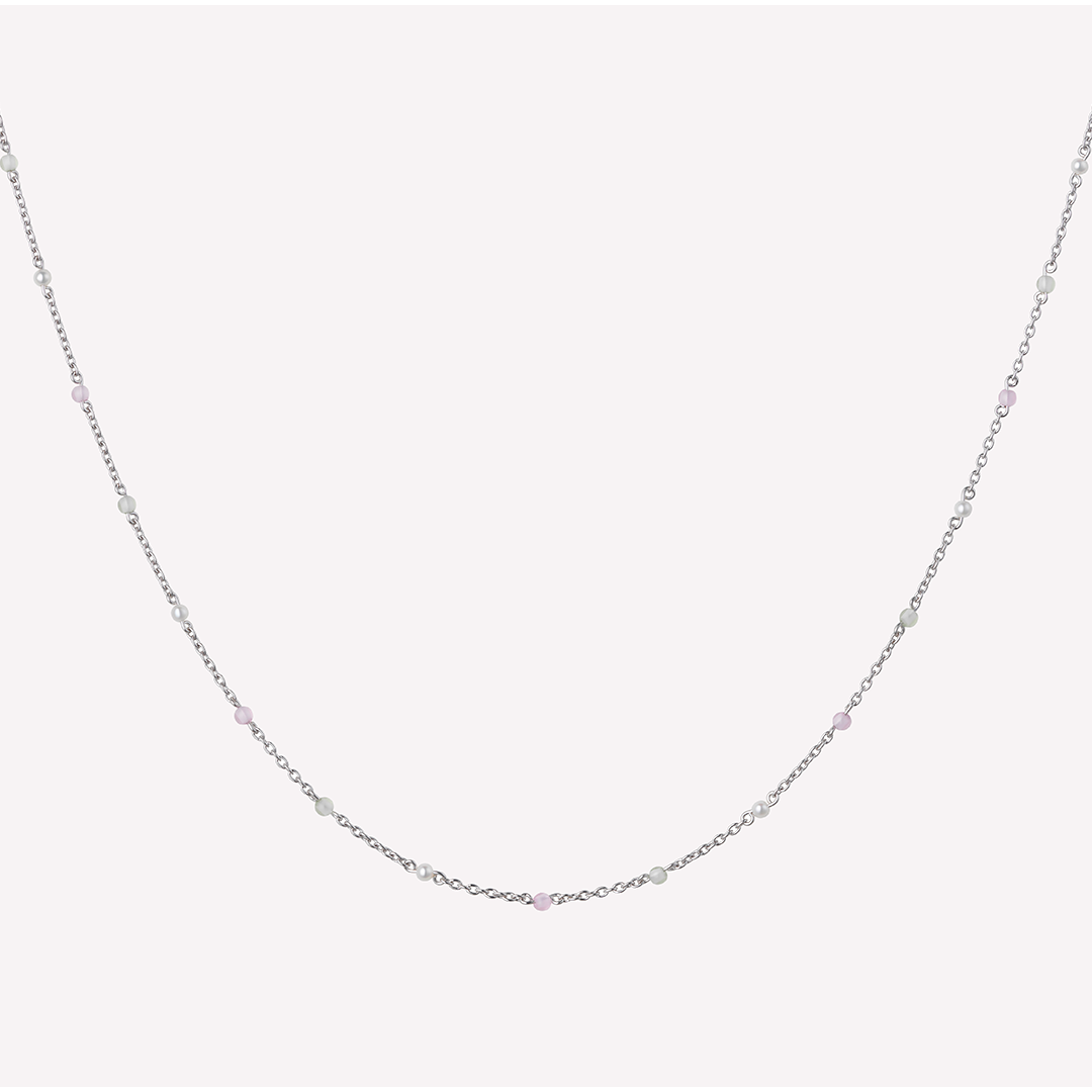 Scarlett halskjede pastels sølv 1