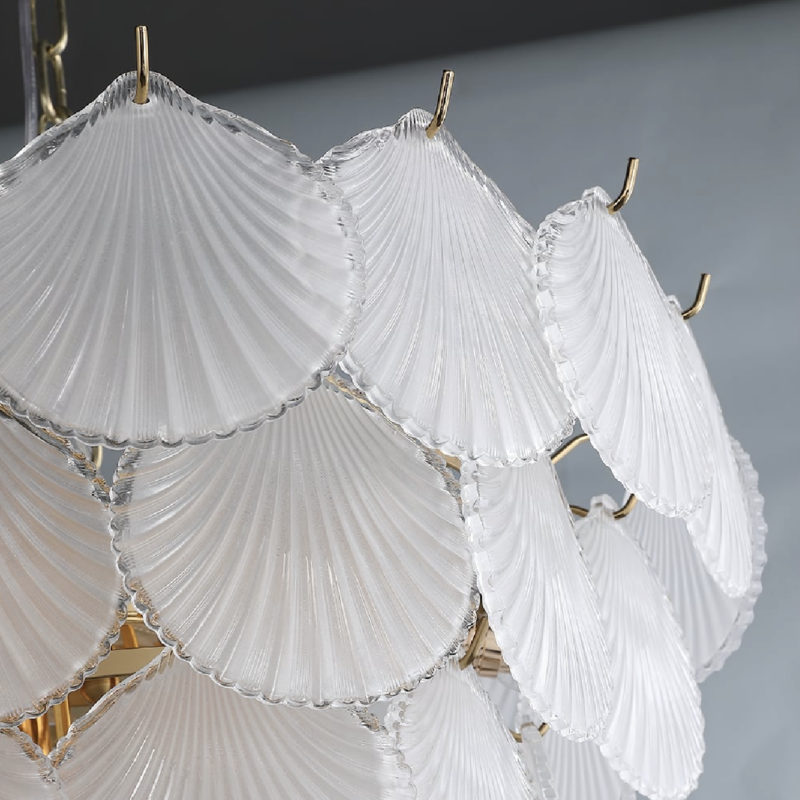 Solange Shell Lysekrone 60 og 80 cm 2