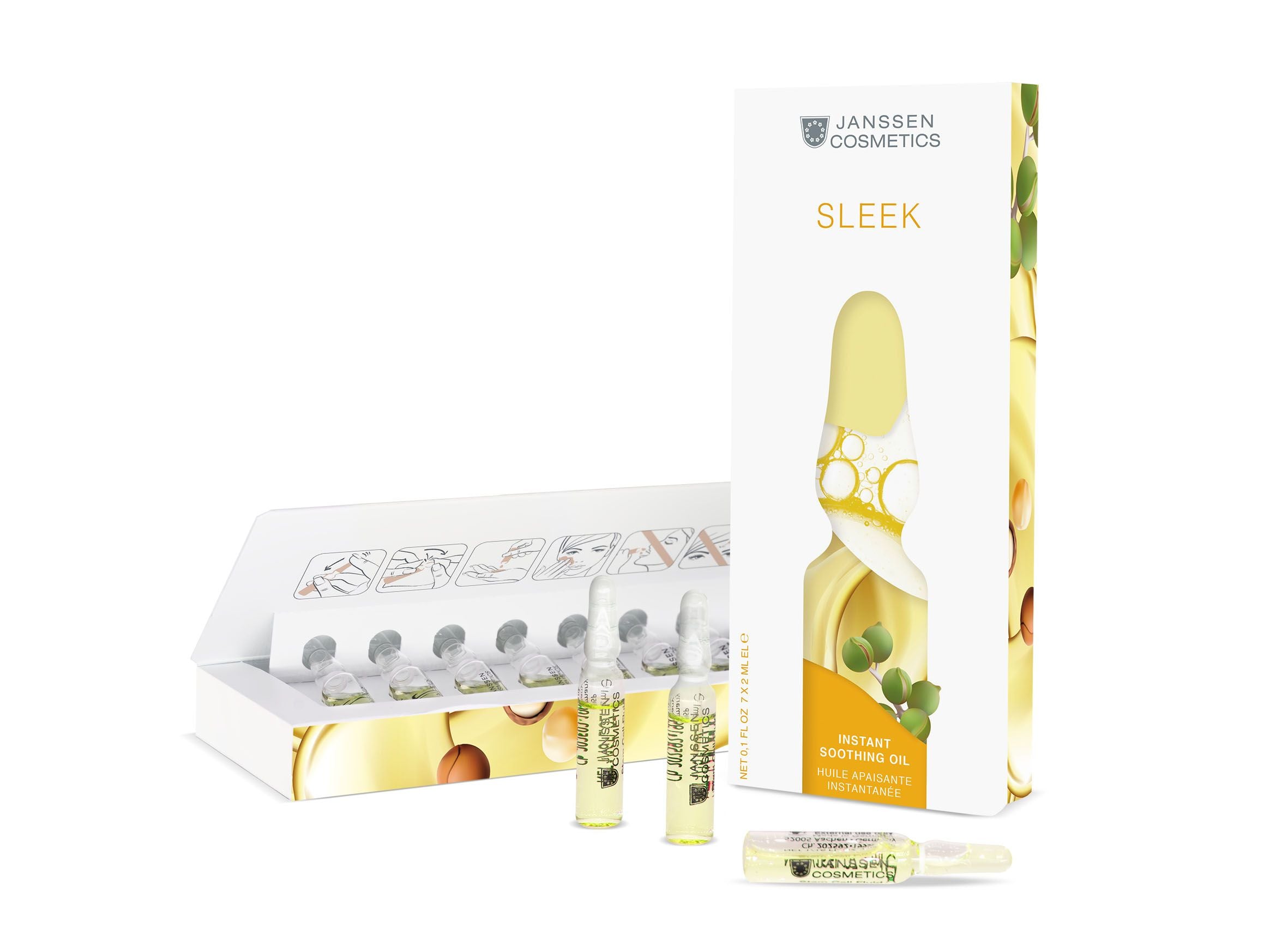 Sleek Instant Soothing Oil 7x2ml Ampuller  JANSSEN COSMETICS 1