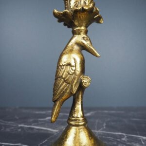 Fugl lysestake i gull 2