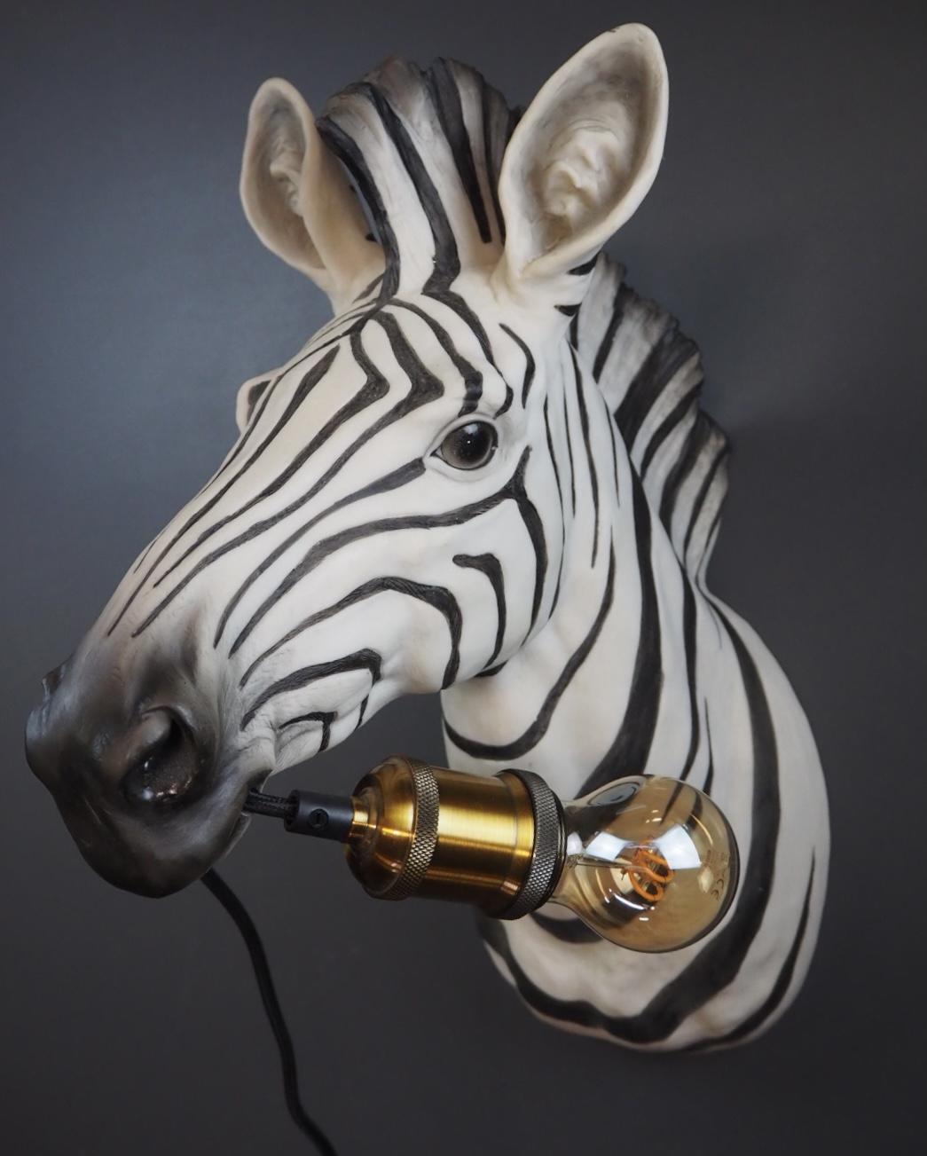 Zebra vegglampe 3